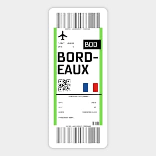 Boarding pass for Toulouse Sticker